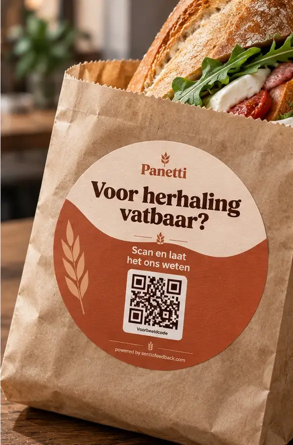 Sticker op de broodjeszak - Panetti