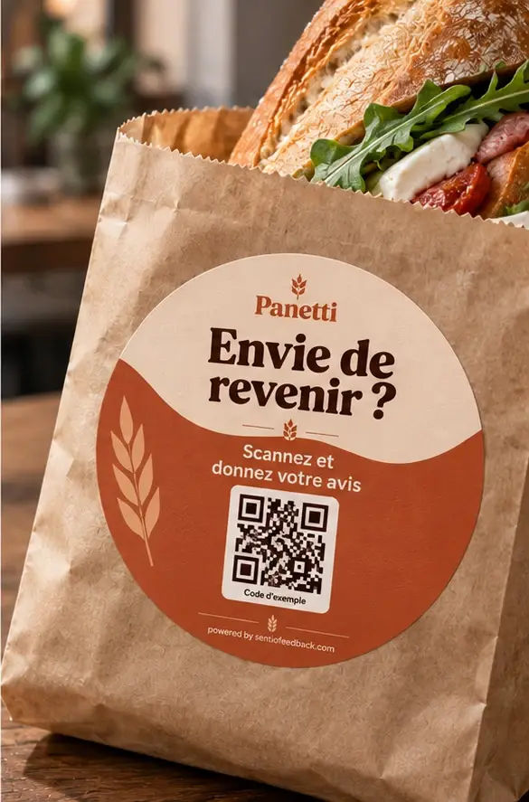 Autocollant sur le sachet - Panetti