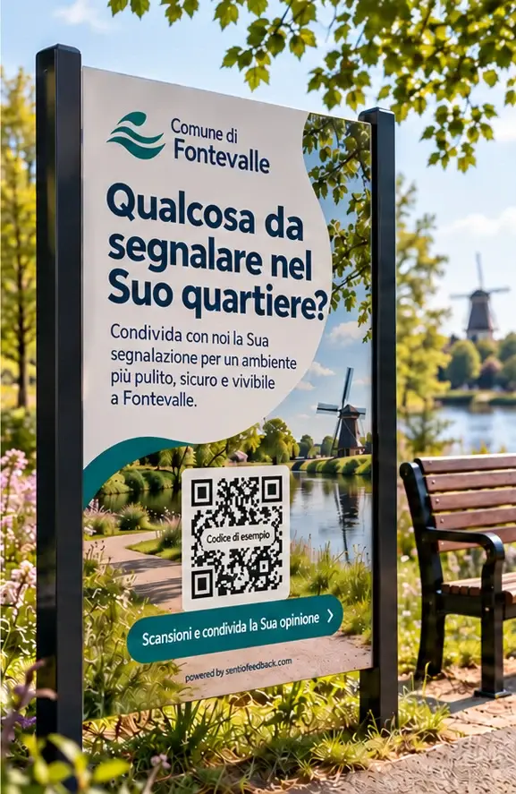 Cartello nel parco o nel quartiere - Comune di Fontevalle