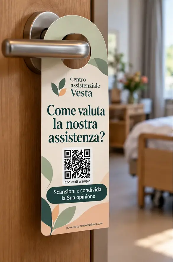 Appendiporta sulla porta - Centro assistenziale Vesta
