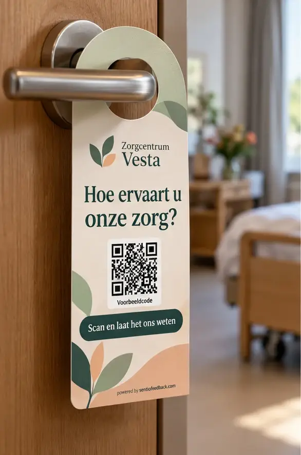 Deurhanger aan de kamerdeur - Zorgcentrum Vesta