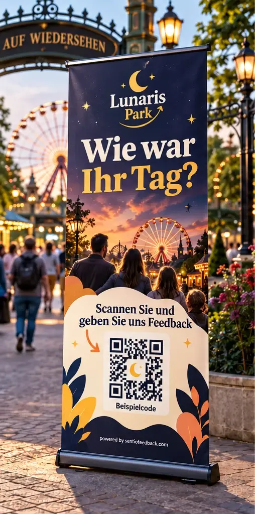 Roll-up am Ausgang - Lunaris Park