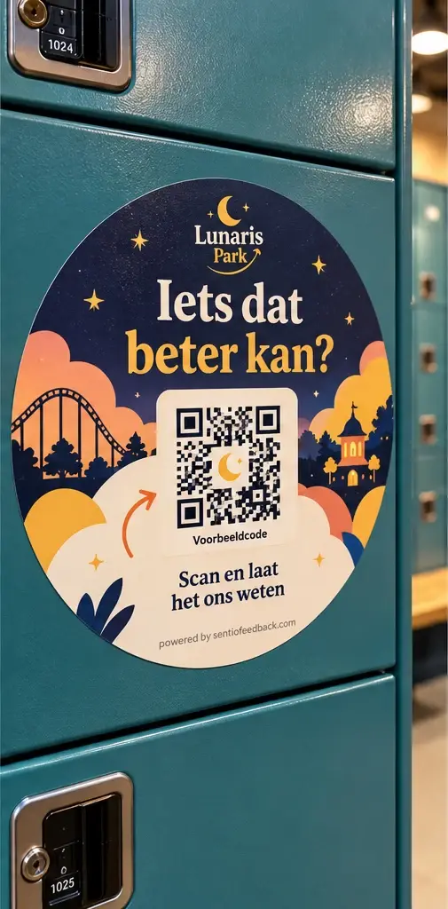 Sticker op het kluisje - Lunaris Park