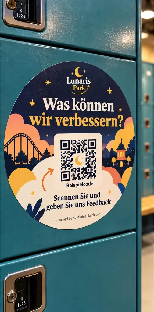 Aufkleber am Spind - Lunaris Park