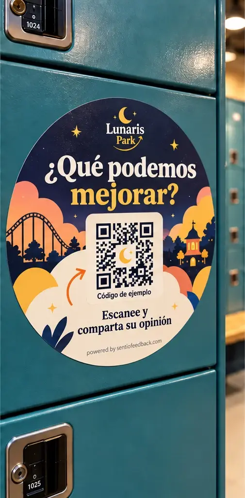 Adhesivo en la taquilla - Lunaris Park