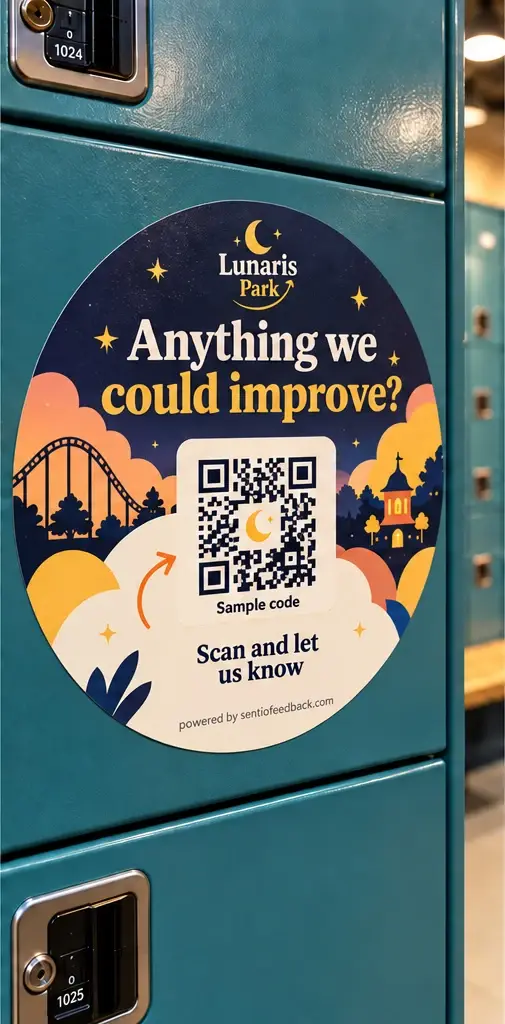 Sticker on the locker - Lunaris Park