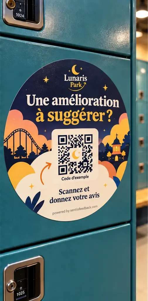 Autocollant sur le casier - Lunaris Park