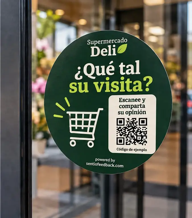 Adhesivo en el escaparate - Supermercado Deli