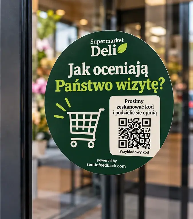 Naklejka na witrynie - Supermarket Deli
