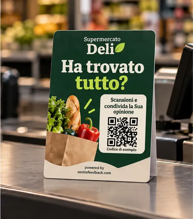 Espositore alla cassa - Supermercato Deli