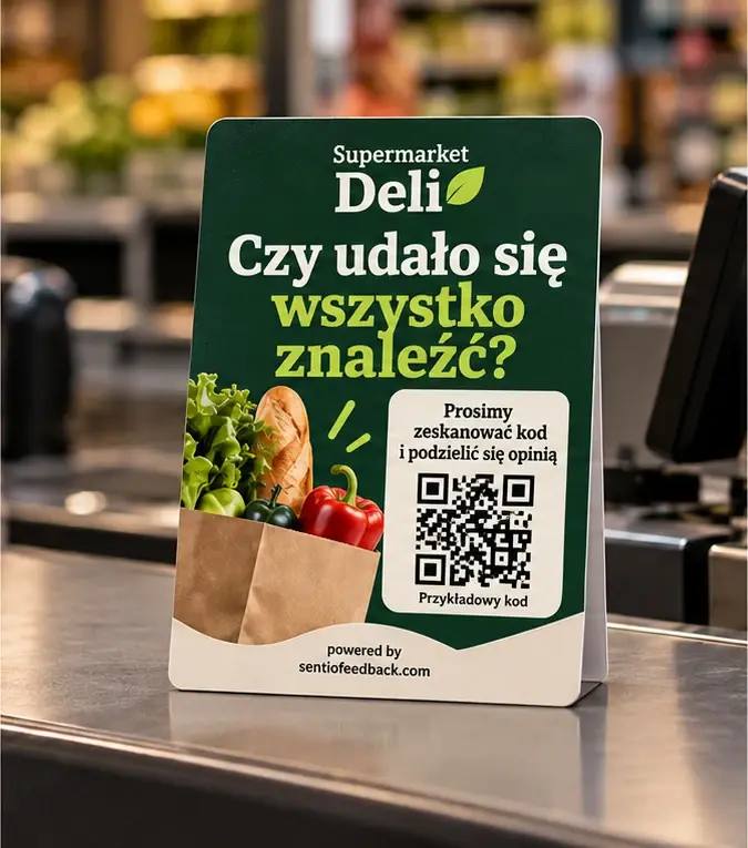 Stojak przy kasie - Supermarket Deli