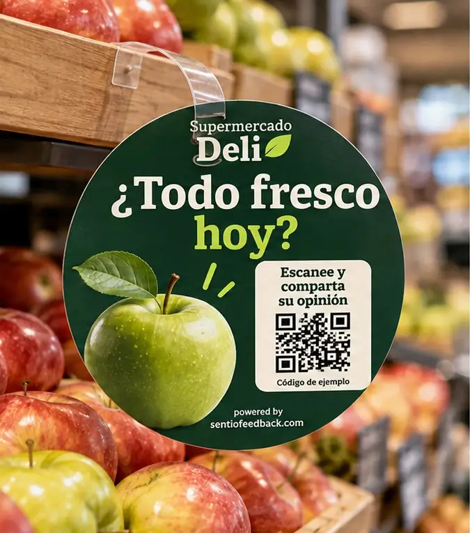 Wobbler en el lineal - Supermercado Deli