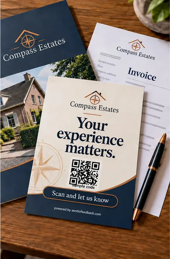 Flyer with the invoice - Compass Estates