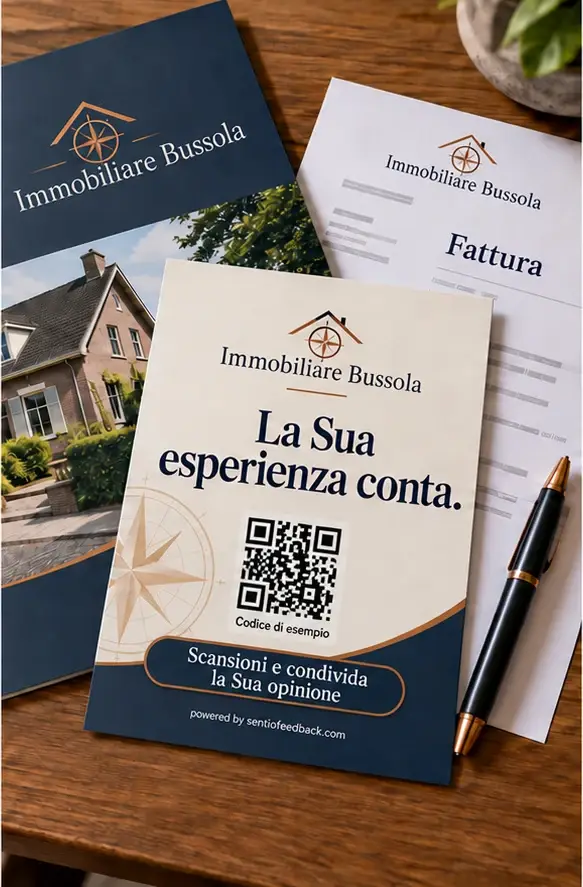 Volantino con la fattura - Immobiliare Bussola